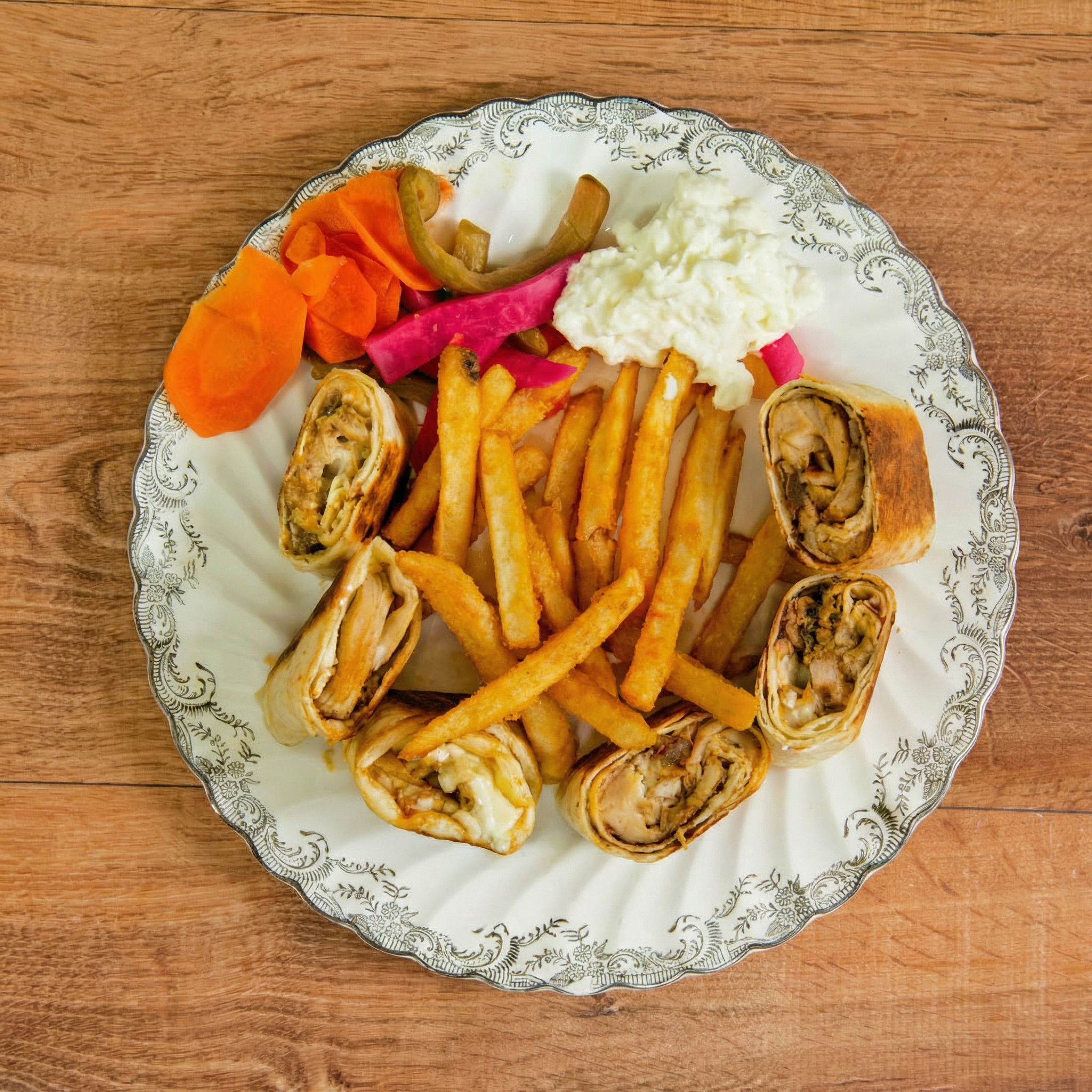 Arabic Chicken Platter at Best Pizza and Donair in Winnipeg